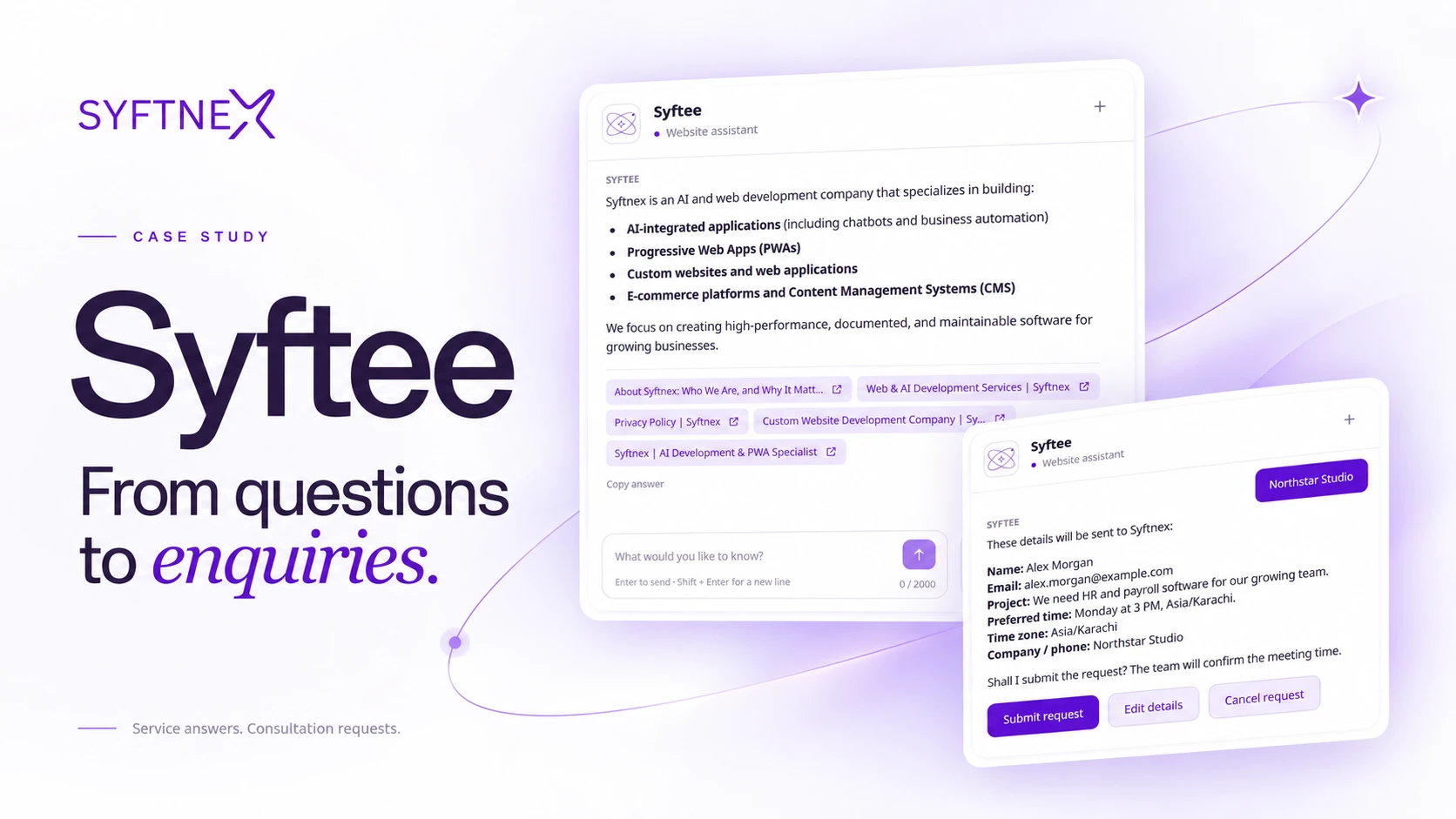 Syftee: A RAG Chatbot for Service Enquiries
